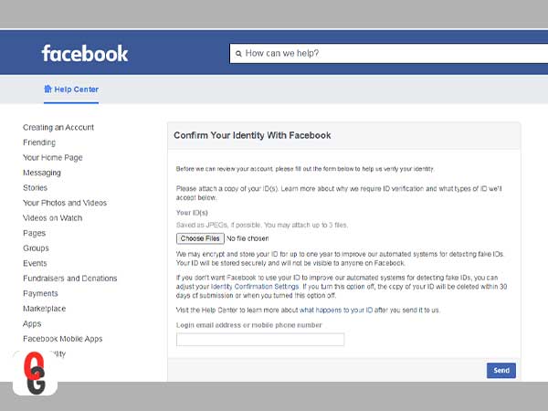 Confirm Your Identity With Facebook