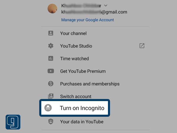 Turn on Incognito