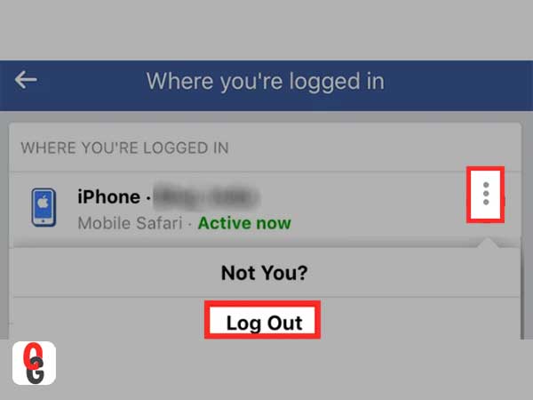 Log out