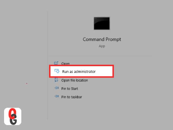 options for running the command prompt