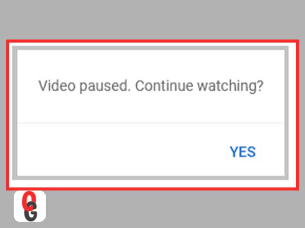Video Paused Continue Watching Notification