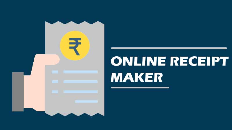 Online Receipt Maker App