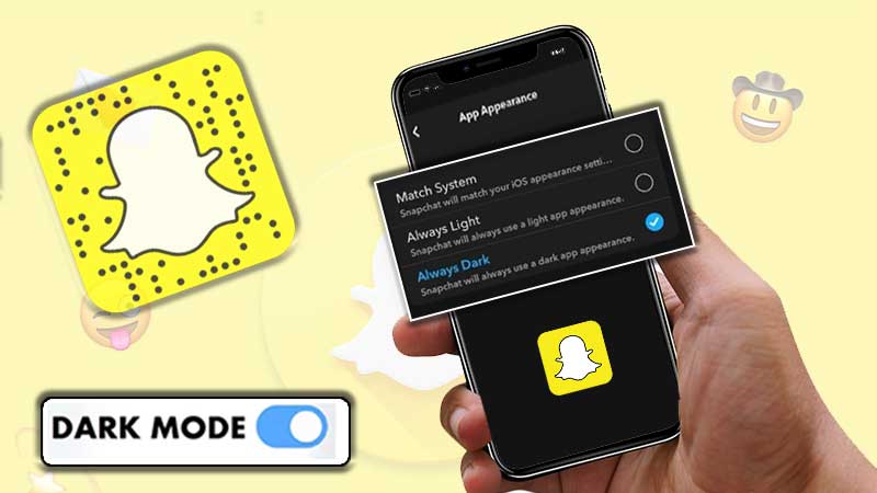 Process to Enable Dark Mode on Snapchat