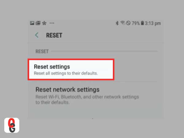 Inside the ‘General Management’ or ‘System’ option, tap on ‘Reset network settings.