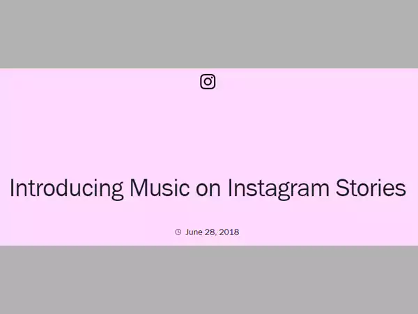 introduce music in insta stories