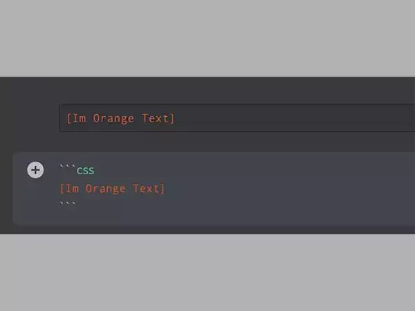 Color Text Orange in Discord