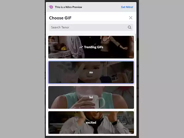 Numerous options of GIF on Discord for user’s profile