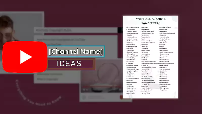youtube channels names