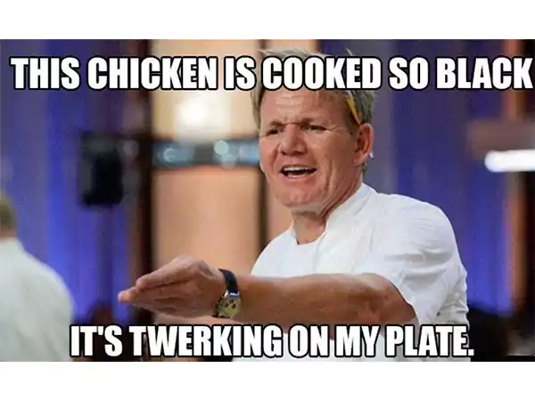 This Chicken Is Cooked So Black Its Twerking on My Plate