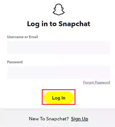 Enter your ‘Username Password and hit the ‘Log In button
