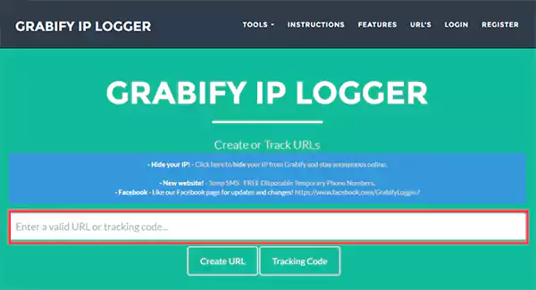 Find the Instagram IP Address with Grabify IP Logger