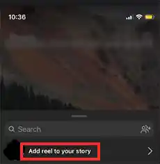 add reel to your story