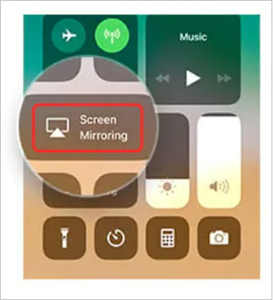 Start mirroring your screen using ‘Screen Mirroring.’