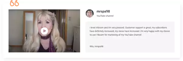 A Viboom review on the official site