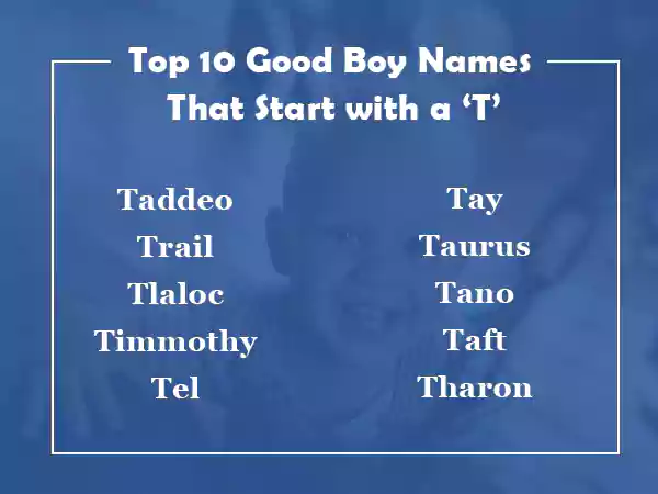 Top 10 Good Boy Names