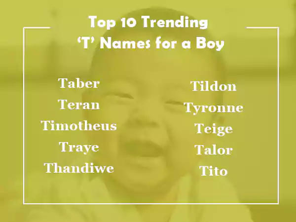 Trending ‘T’ Names for a Boy