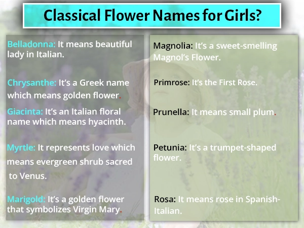 classical flower name