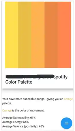 Spotify Orange Palette Example
