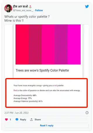 What is your Spotify Palette Tweet!