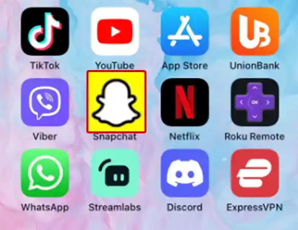 Tap on the ‘Snapchat icon’ to launch the Snapchat app on your Android or iOS device.
