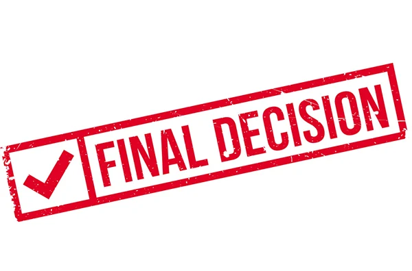 Final decision