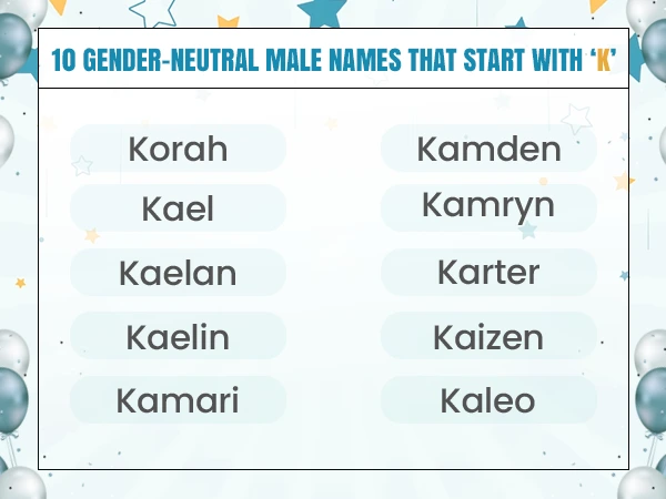 Best Male Names That Start With K