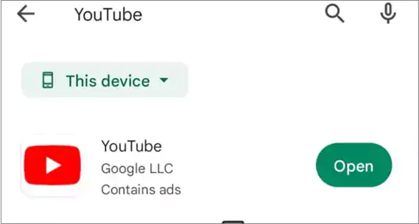 Update the YouTube App on Android