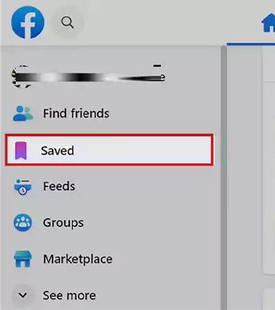 Click on Saved option