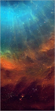 Colorful Space Drippy Wallpaper