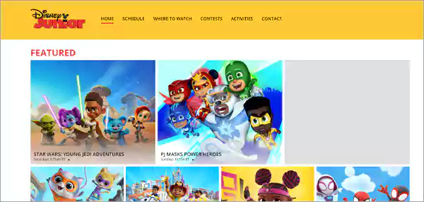 Disney Junior Website