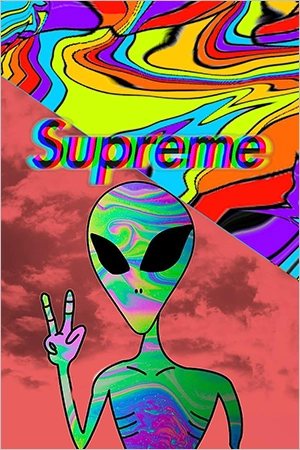 Drippy UFO Supreme Wallpaper