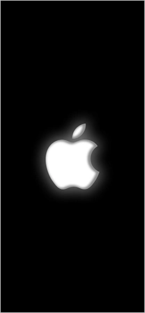 Glowing Apple Logo Wallpaper
