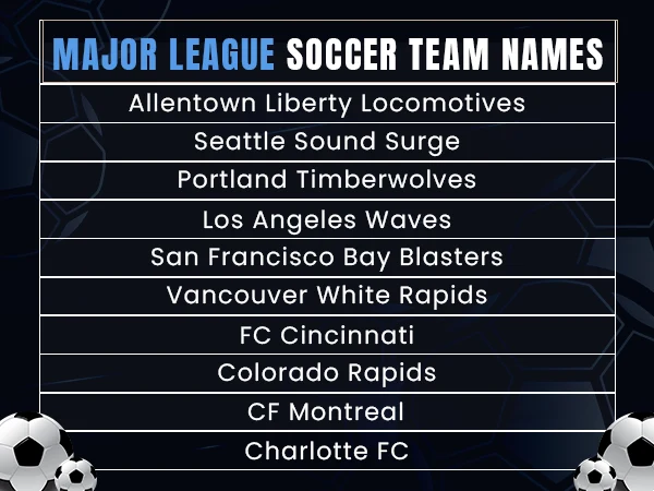 Major League Soccer Team Names