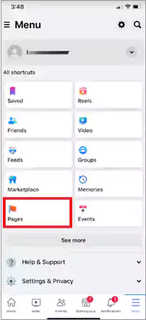 Select Pages from the menu