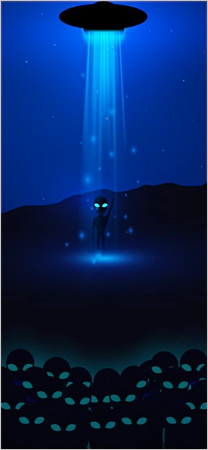 Aliens dynamic wallpaper for iPhone