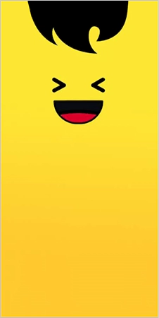 Cute smile dynamic wallpaper for iPhone