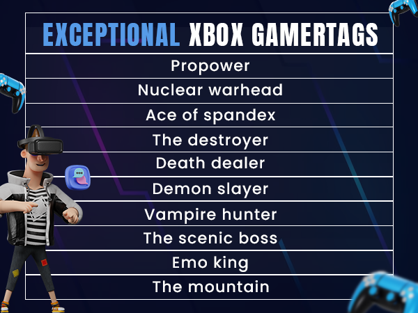 Exceptional Xbox Gamertags