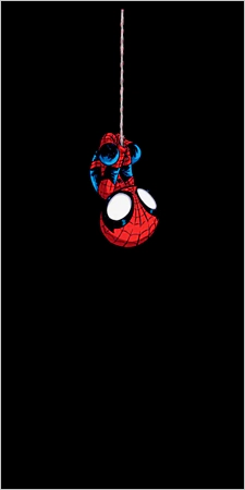 Hanging Spider-Man dynamic wallpaper for iPhone