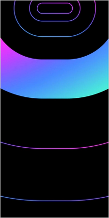 Neon gradient dynamic wallpaper for iPhone