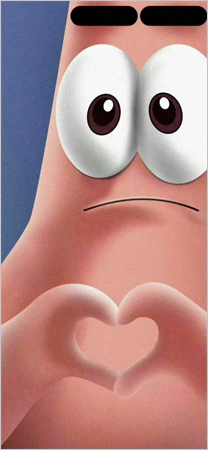 Patrick star dynamic wallpaper for iPhone