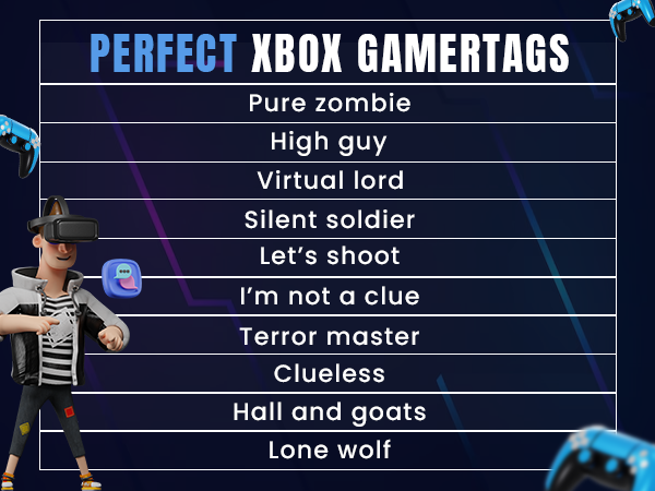 Perfect Xbox Gamertags Names