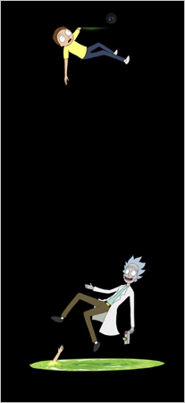 Rick and morty portal dynamic wallpaper for iPhone