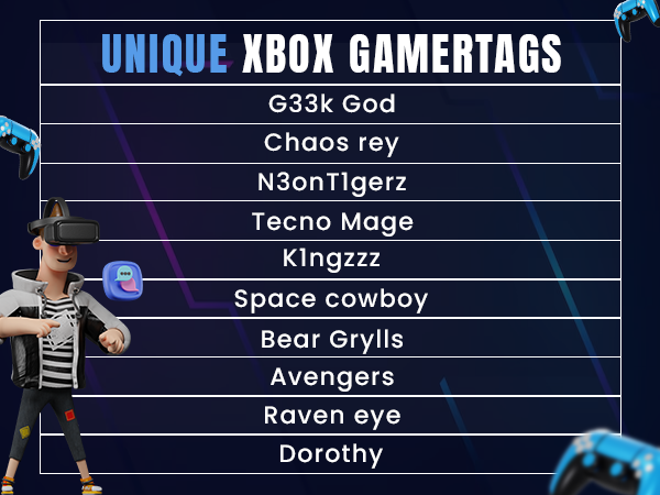 Unique Xbox Names
