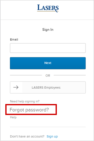 Choose Forgot Password