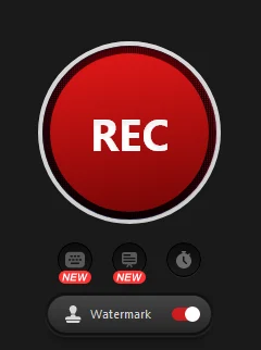 Click on the “REC” Button